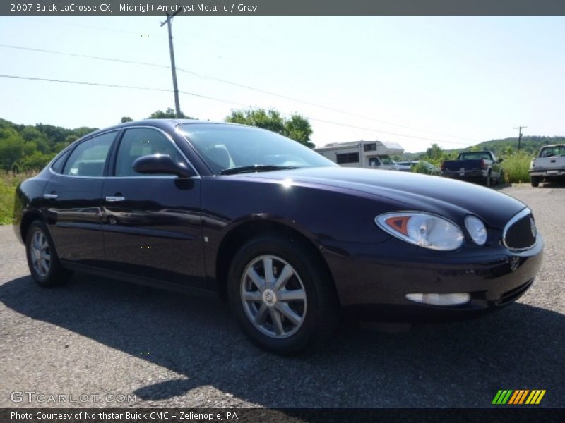 Midnight Amethyst Metallic / Gray 2007 Buick LaCrosse CX