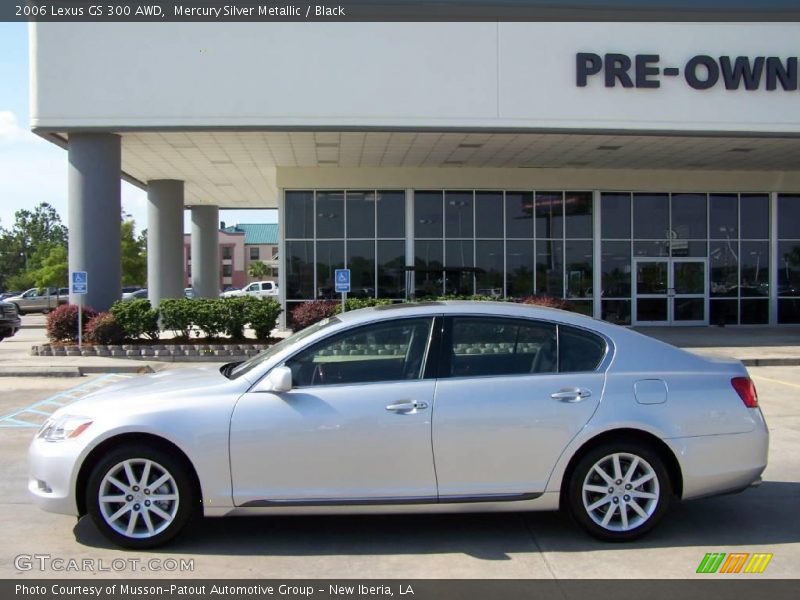 Mercury Silver Metallic / Black 2006 Lexus GS 300 AWD
