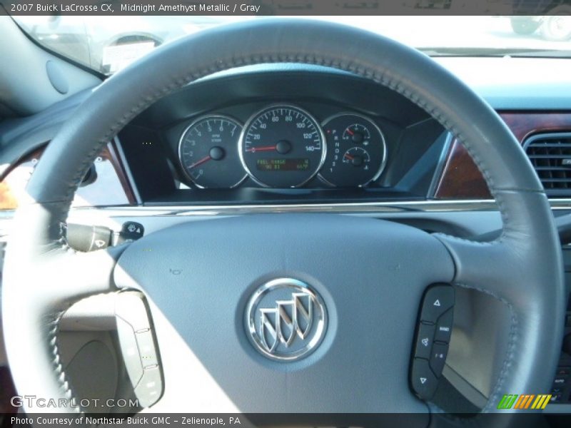 Midnight Amethyst Metallic / Gray 2007 Buick LaCrosse CX