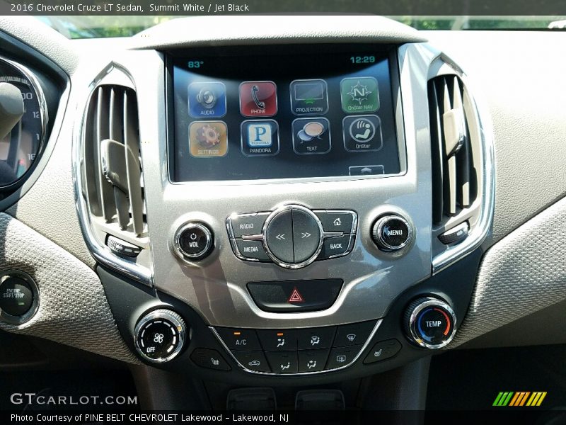 Summit White / Jet Black 2016 Chevrolet Cruze LT Sedan