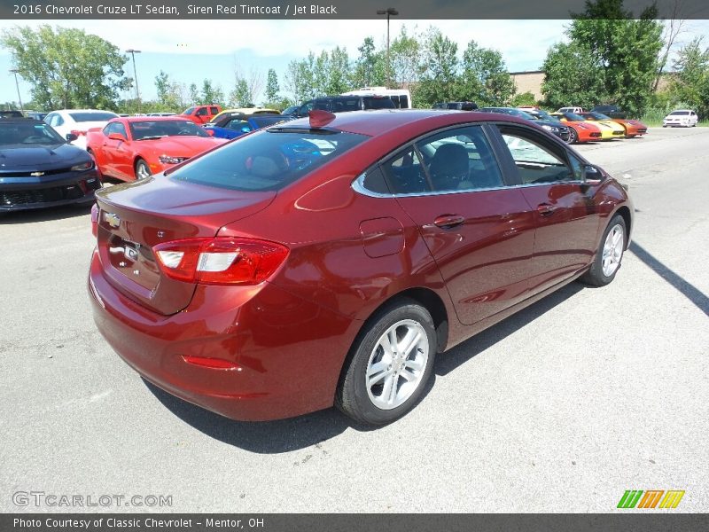 Siren Red Tintcoat / Jet Black 2016 Chevrolet Cruze LT Sedan