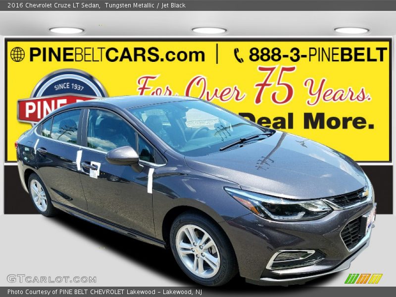 Tungsten Metallic / Jet Black 2016 Chevrolet Cruze LT Sedan