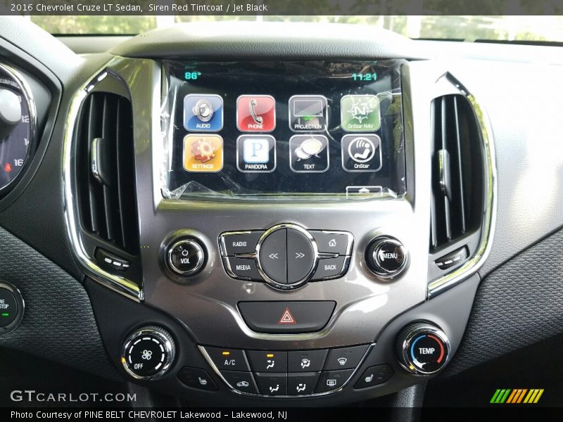 Siren Red Tintcoat / Jet Black 2016 Chevrolet Cruze LT Sedan