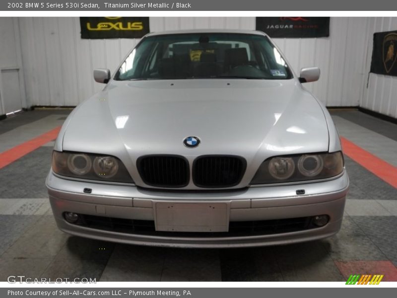 Titanium Silver Metallic / Black 2002 BMW 5 Series 530i Sedan