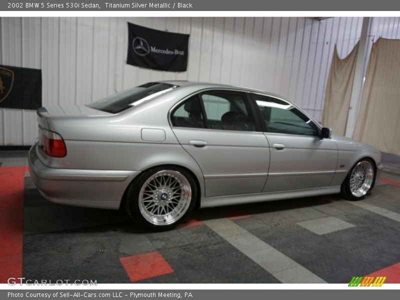 Titanium Silver Metallic / Black 2002 BMW 5 Series 530i Sedan