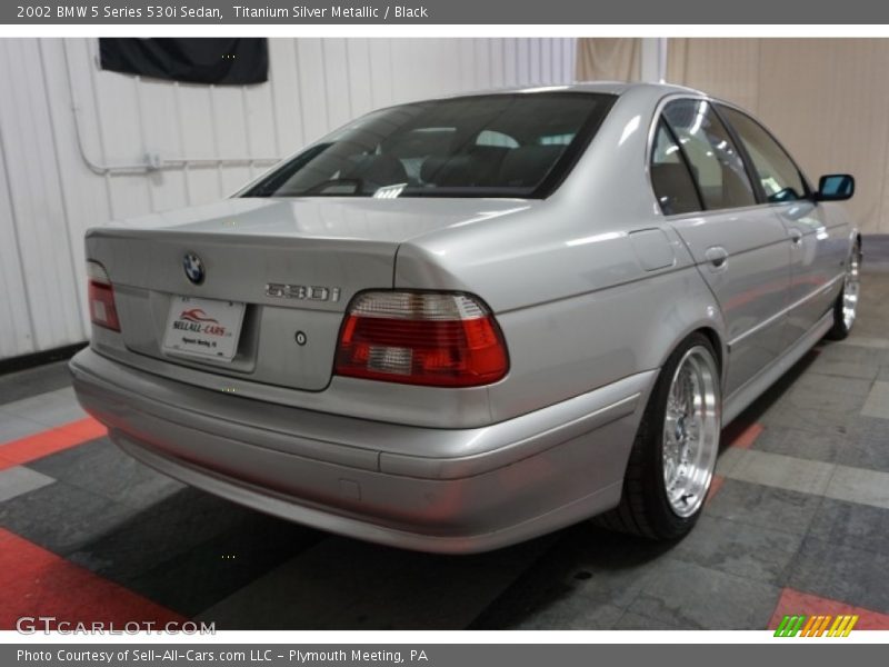 Titanium Silver Metallic / Black 2002 BMW 5 Series 530i Sedan