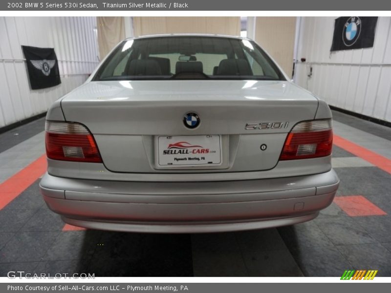Titanium Silver Metallic / Black 2002 BMW 5 Series 530i Sedan