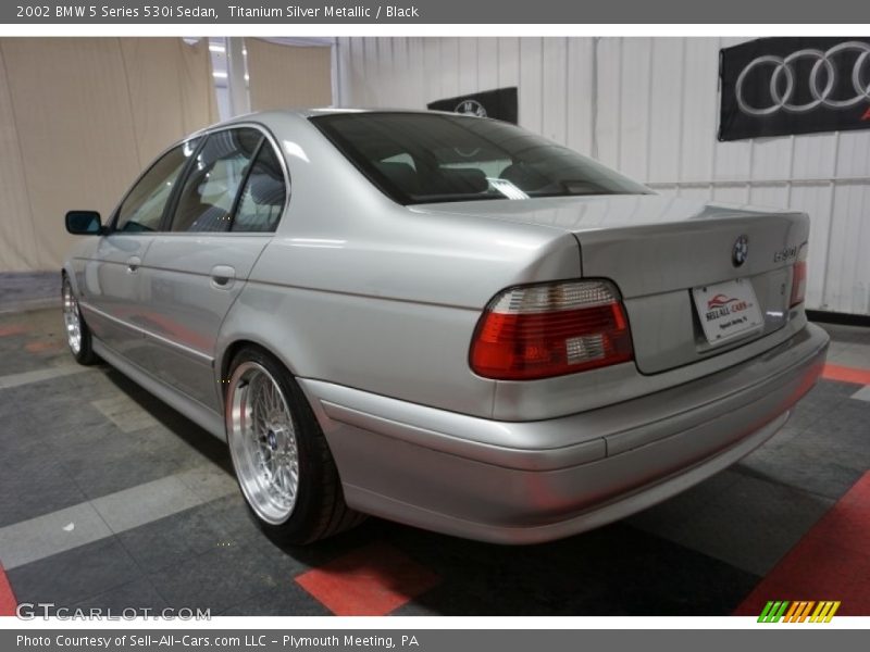 Titanium Silver Metallic / Black 2002 BMW 5 Series 530i Sedan