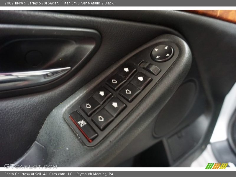 Titanium Silver Metallic / Black 2002 BMW 5 Series 530i Sedan