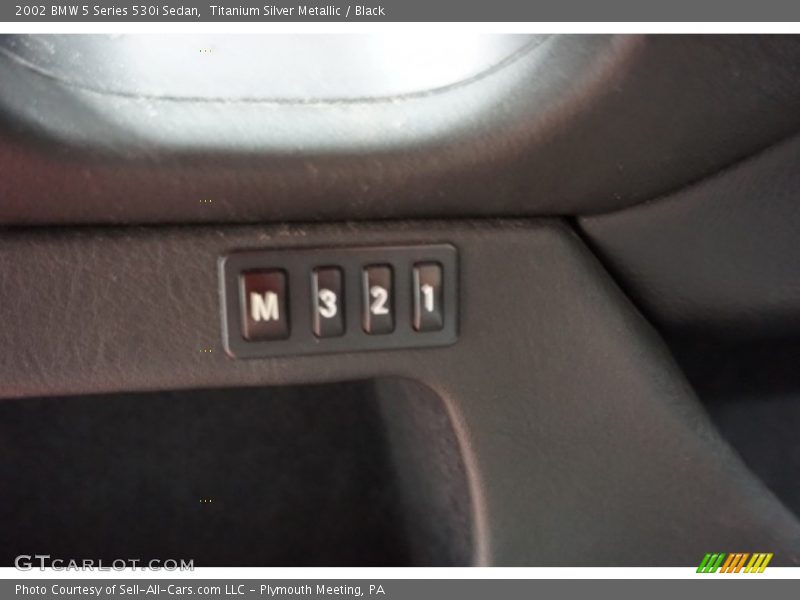 Titanium Silver Metallic / Black 2002 BMW 5 Series 530i Sedan