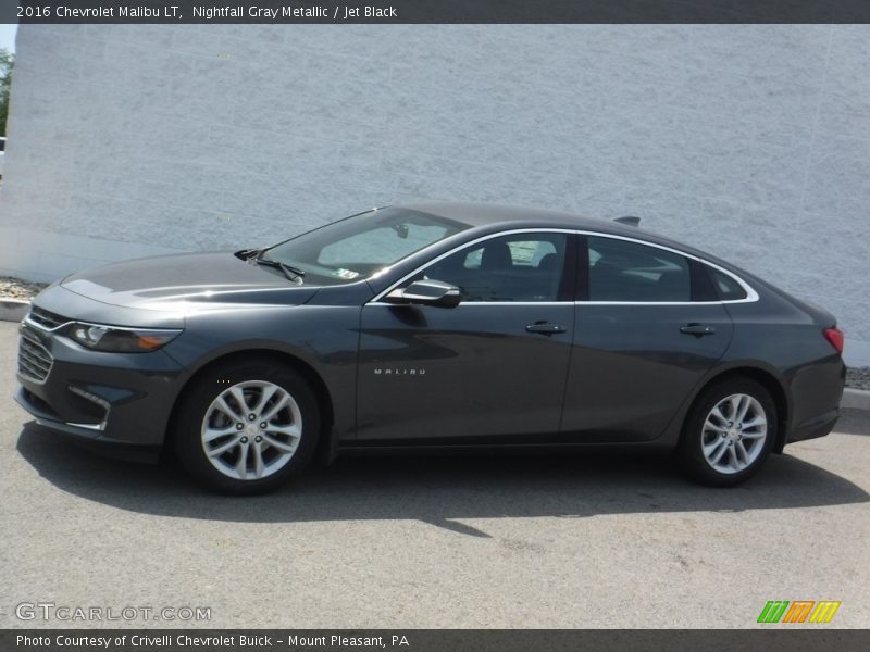 Nightfall Gray Metallic / Jet Black 2016 Chevrolet Malibu LT