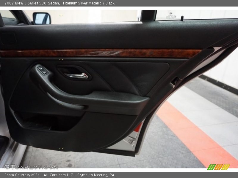 Titanium Silver Metallic / Black 2002 BMW 5 Series 530i Sedan