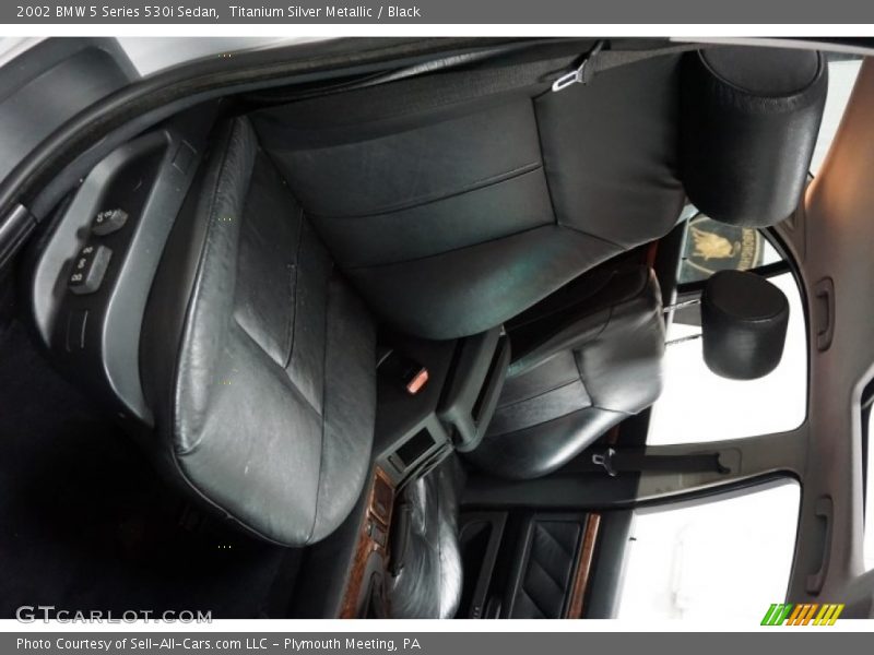 Titanium Silver Metallic / Black 2002 BMW 5 Series 530i Sedan
