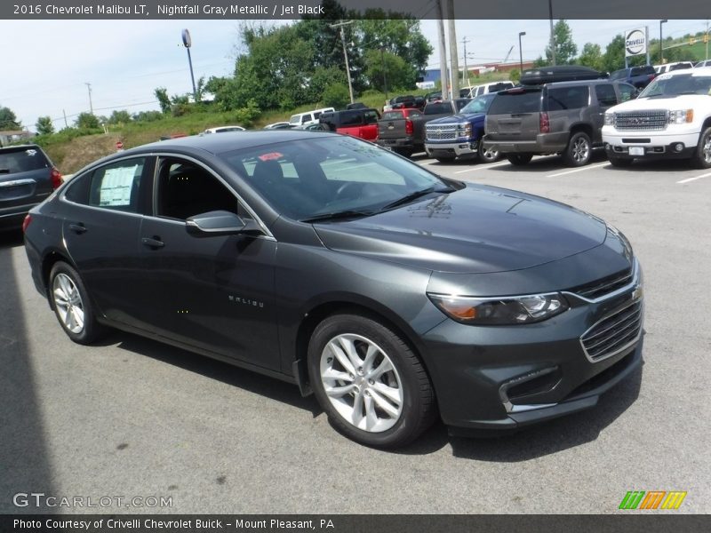 Nightfall Gray Metallic / Jet Black 2016 Chevrolet Malibu LT