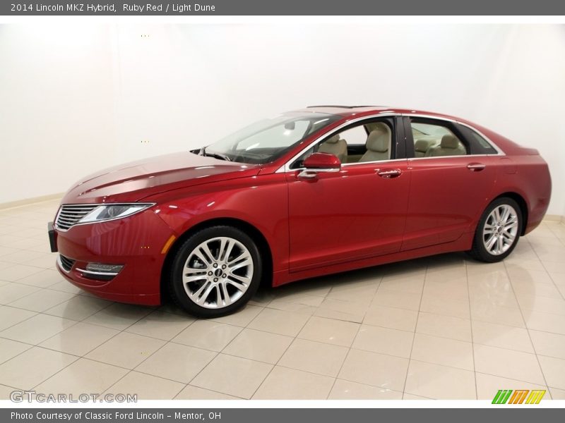 Ruby Red / Light Dune 2014 Lincoln MKZ Hybrid