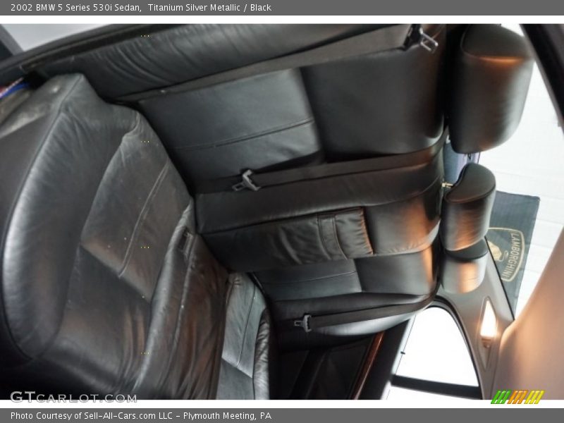 Titanium Silver Metallic / Black 2002 BMW 5 Series 530i Sedan