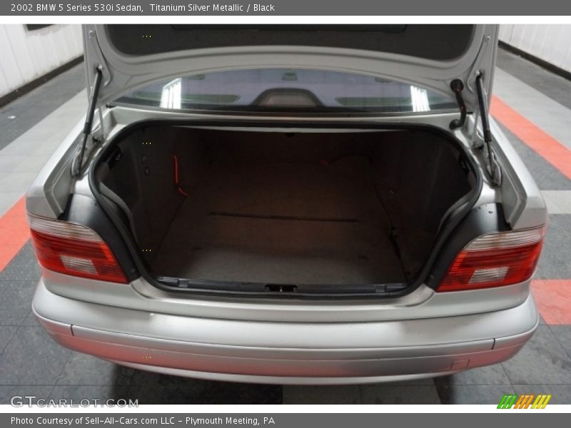 Titanium Silver Metallic / Black 2002 BMW 5 Series 530i Sedan