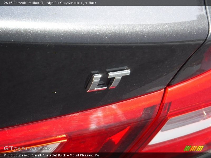 Nightfall Gray Metallic / Jet Black 2016 Chevrolet Malibu LT