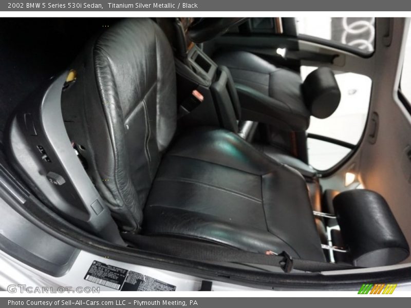 Titanium Silver Metallic / Black 2002 BMW 5 Series 530i Sedan