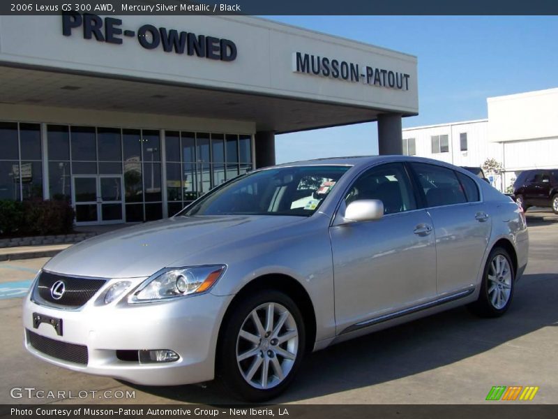 Mercury Silver Metallic / Black 2006 Lexus GS 300 AWD