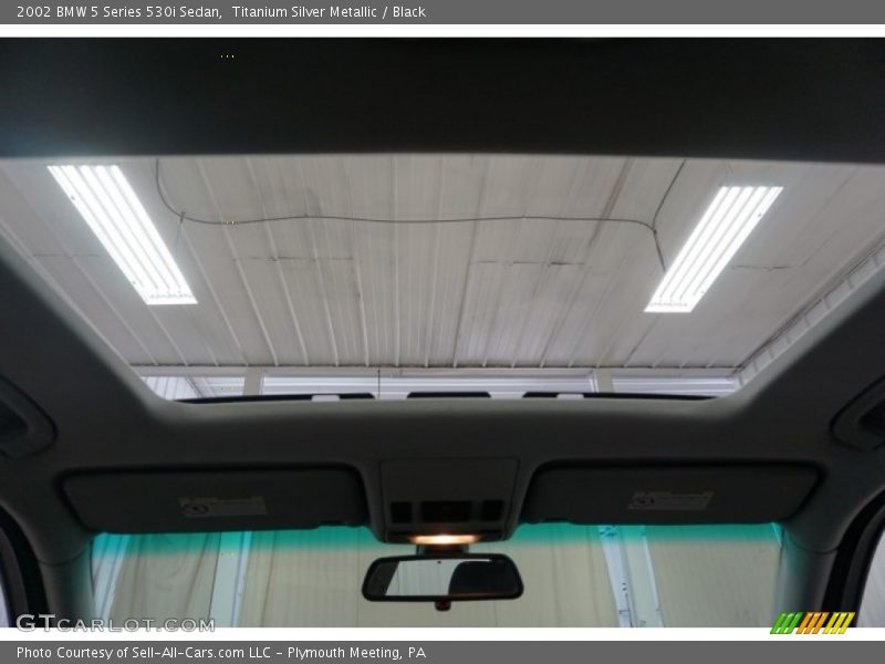 Titanium Silver Metallic / Black 2002 BMW 5 Series 530i Sedan