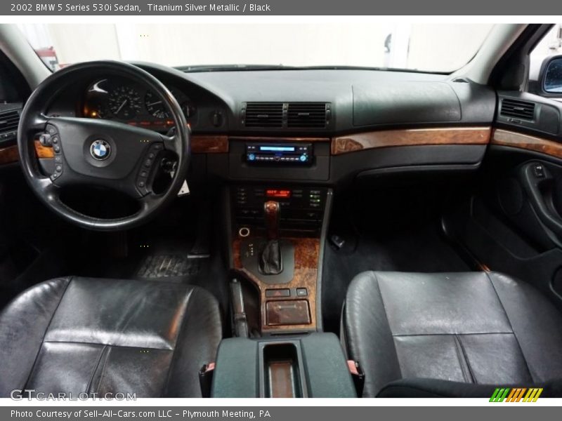 Titanium Silver Metallic / Black 2002 BMW 5 Series 530i Sedan