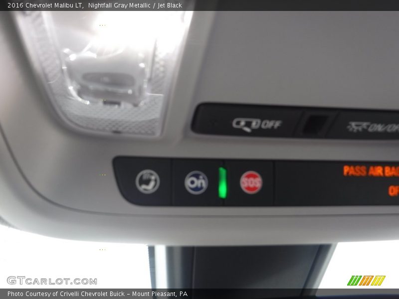 Nightfall Gray Metallic / Jet Black 2016 Chevrolet Malibu LT