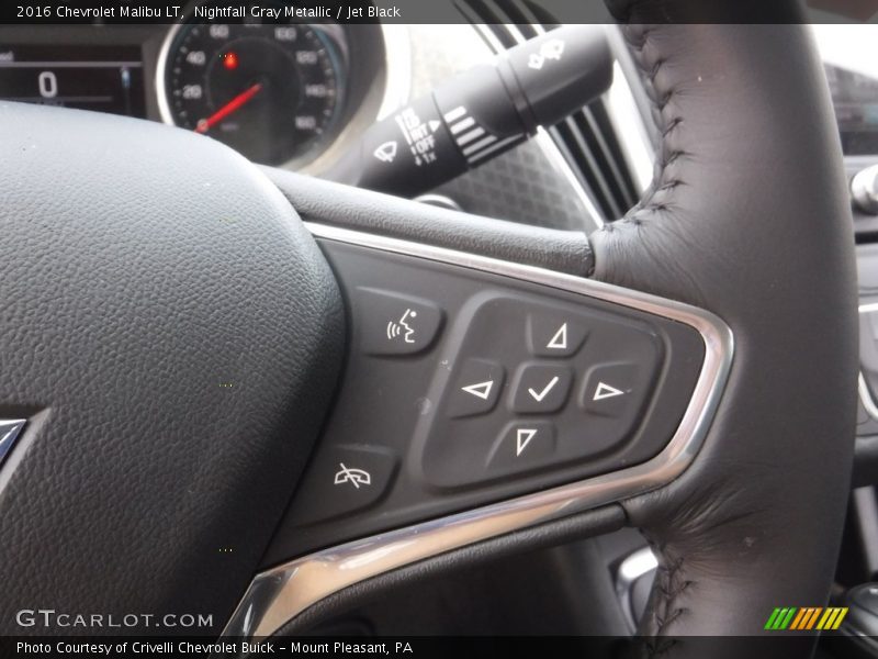 Nightfall Gray Metallic / Jet Black 2016 Chevrolet Malibu LT