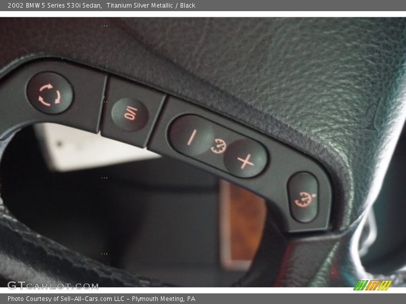 Titanium Silver Metallic / Black 2002 BMW 5 Series 530i Sedan