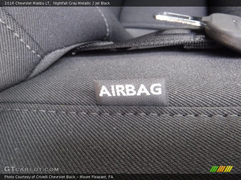 Nightfall Gray Metallic / Jet Black 2016 Chevrolet Malibu LT