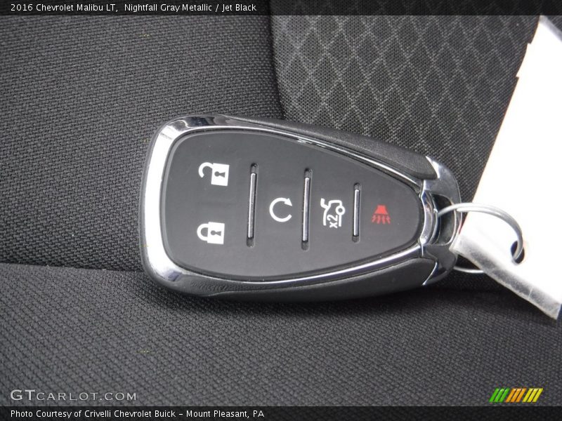 Nightfall Gray Metallic / Jet Black 2016 Chevrolet Malibu LT
