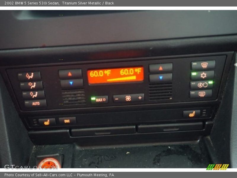 Titanium Silver Metallic / Black 2002 BMW 5 Series 530i Sedan