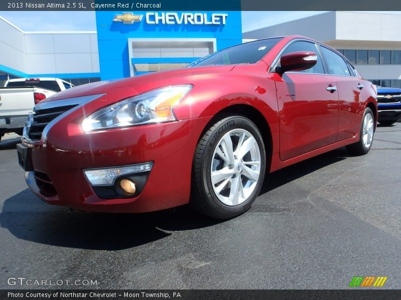 Cayenne Red / Charcoal 2013 Nissan Altima 2.5 SL