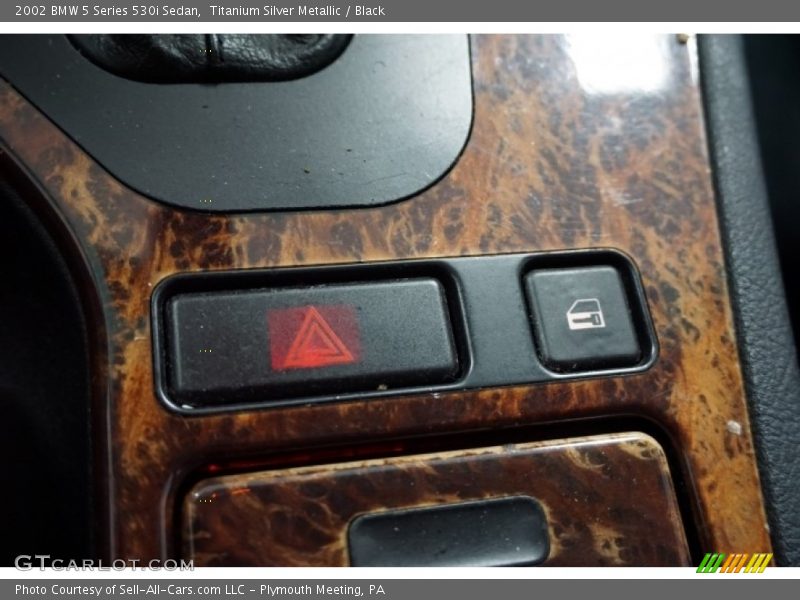 Titanium Silver Metallic / Black 2002 BMW 5 Series 530i Sedan