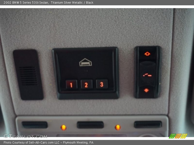 Titanium Silver Metallic / Black 2002 BMW 5 Series 530i Sedan
