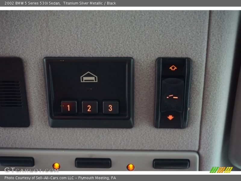 Titanium Silver Metallic / Black 2002 BMW 5 Series 530i Sedan