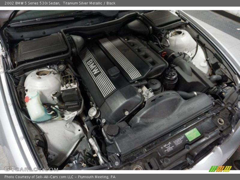Titanium Silver Metallic / Black 2002 BMW 5 Series 530i Sedan