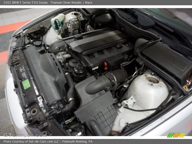 Titanium Silver Metallic / Black 2002 BMW 5 Series 530i Sedan