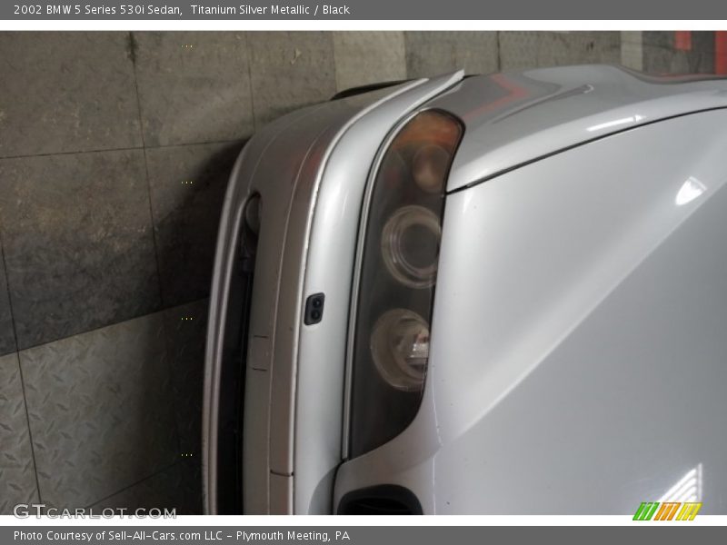 Titanium Silver Metallic / Black 2002 BMW 5 Series 530i Sedan