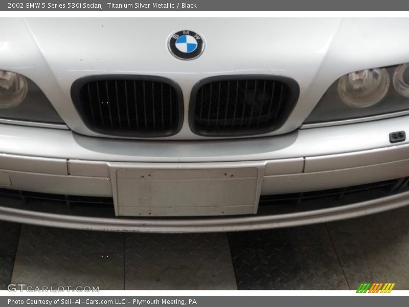Titanium Silver Metallic / Black 2002 BMW 5 Series 530i Sedan