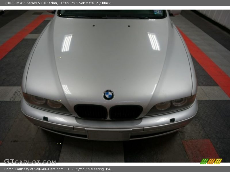 Titanium Silver Metallic / Black 2002 BMW 5 Series 530i Sedan