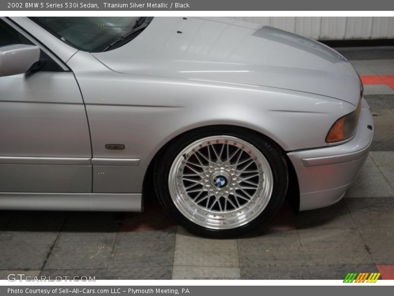 Titanium Silver Metallic / Black 2002 BMW 5 Series 530i Sedan