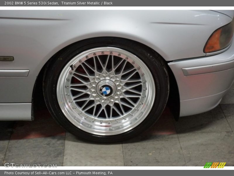 Titanium Silver Metallic / Black 2002 BMW 5 Series 530i Sedan