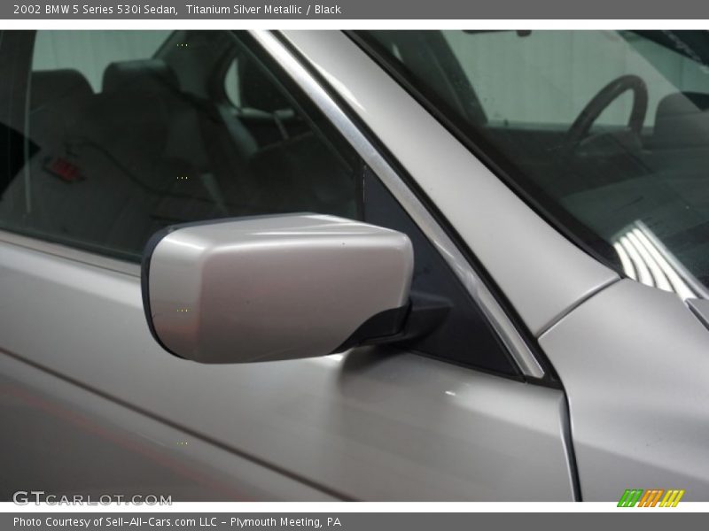 Titanium Silver Metallic / Black 2002 BMW 5 Series 530i Sedan