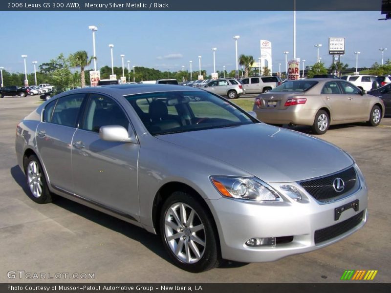Mercury Silver Metallic / Black 2006 Lexus GS 300 AWD