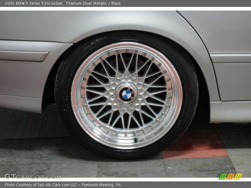 Titanium Silver Metallic / Black 2002 BMW 5 Series 530i Sedan