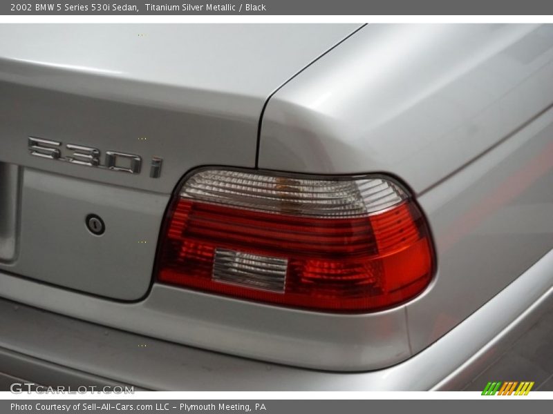 Titanium Silver Metallic / Black 2002 BMW 5 Series 530i Sedan