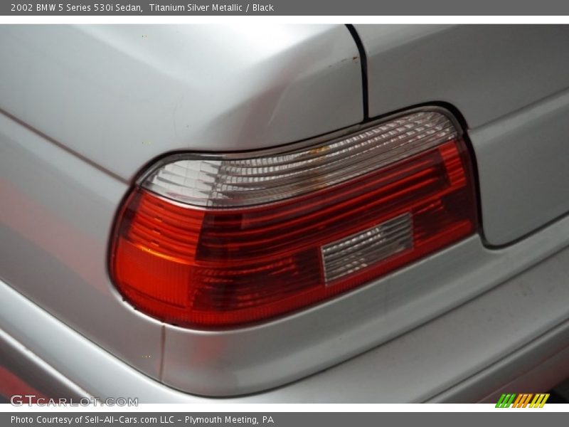 Titanium Silver Metallic / Black 2002 BMW 5 Series 530i Sedan