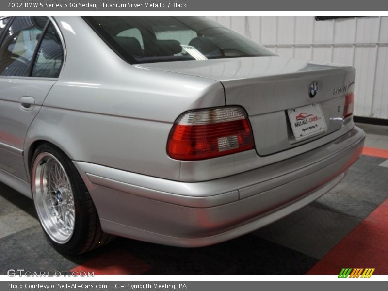 Titanium Silver Metallic / Black 2002 BMW 5 Series 530i Sedan