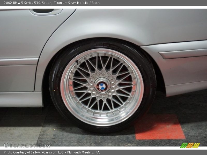 Titanium Silver Metallic / Black 2002 BMW 5 Series 530i Sedan